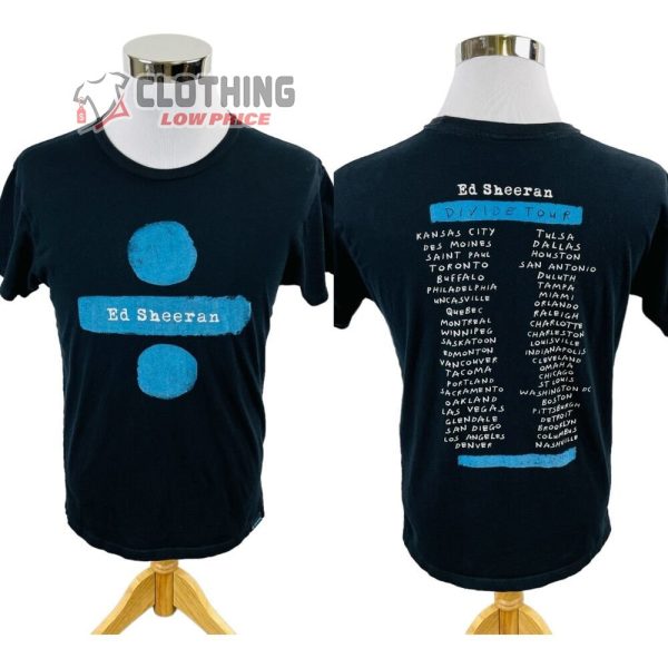 Ed Sheeran Divide Tour  T-shirt, Ed Sheeran Concert 2023 T-shirt, Ed Sheeran Us Tour 2023 Merch T- Shirt, Ed Sheeran Fan Gift