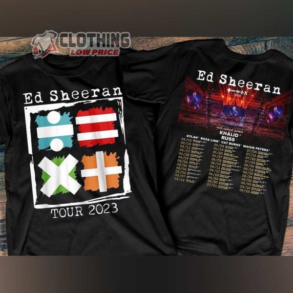 Ed Sheeran Mathematics Tour Australia – Us 2023 T- Shirt, Ed Sheeran Tour 2023 T- Shirt, Ed Sheeran Metlife T- Shirt, Ed Sheeran Us Tour 2023 Gift T- Shirt