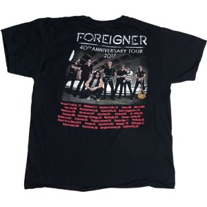 Foreigner 40th Anniversary Tour 2017 T-shirt, Foreigner Band Members 2022 Merch, Foreigner Band T- Shirt