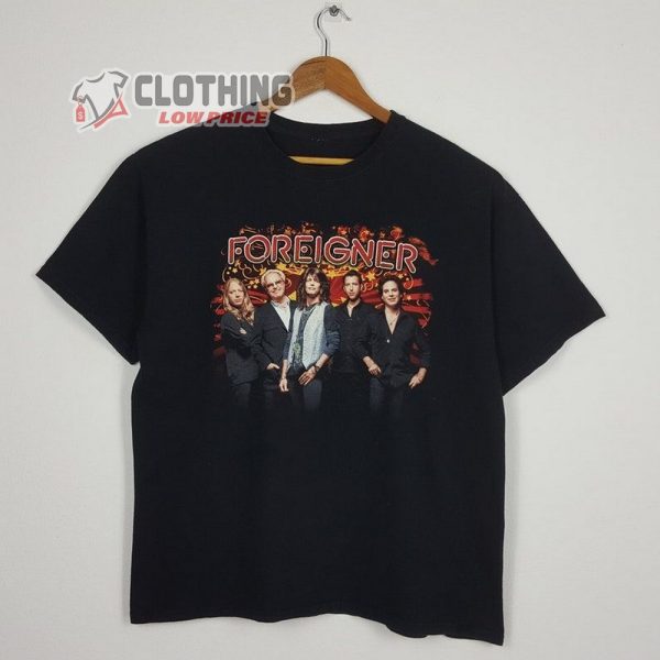 Foreigner Tour 2023 T- Shirt, Vintage Foreigner British-american Rock Band Tour T-shirt, Foreigner Tour Dates 2022 T- Shirt