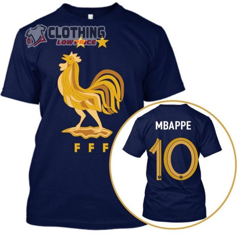 France The Gallic Rooster Mbappe 10 Merch France Mbappe 10 World Cup ...