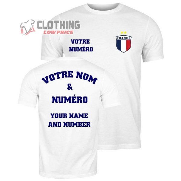 French Flag National Shirt Support France Soccer Champions World Cup 2022 Shirt