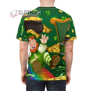 Happy Patrick’s Day Leprechaun Shamrock All Over Print Shirts, Happy Patrick’s Day 2023 Shirt, Saint Patricks Day 2023 Shirt, St Patricks Day Gifts