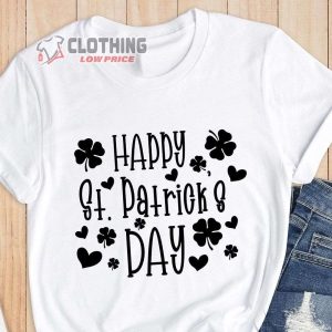 Happy St. Patricks Day With Shamrock Merch Happy St Patrick’S Day Shirt, Leopard Shamrock Shirt, Irish Day T-Shirt