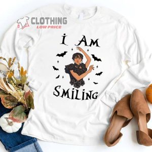 I Am Smiling Wednesday Addams Merch, Wednesday Addams Dancing Queen Shirt Wednesday Addams Release Date T-Shirt