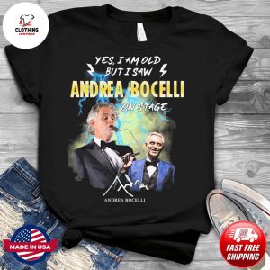 I Saw Andrea Bocelli On Stage Signatures Shirt, Andrea Bocelli Tour 2022-2023 USA Merch, Andrea Bocelli Hometown Concert 2023 Hoodie