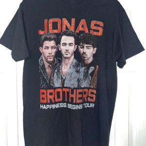 Jonas Brothers Concert 2023 Unisex T-Shirt Jonas Brothers Happiness Begins Tour Fanclub Merch