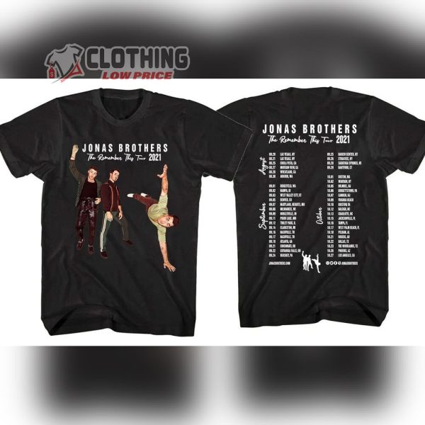 Jonas Brothers Concert Tour 2023 Presale Code Merch Jonas Brothers The Remember This Tour T-Shirt