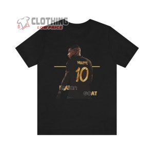 Kylian Mbappe 10 Net Worth T Shirt Kylian Mbappe French Football Team Champions Soccer Short Sleeve Tee3