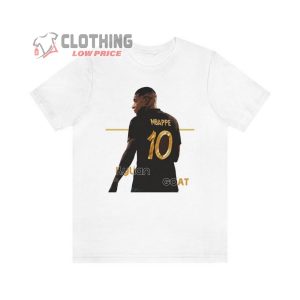 Kylian Mbappe 10 Net Worth T Shirt Kylian Mbappe French Football Team Champions Soccer Short Sleeve Tee4