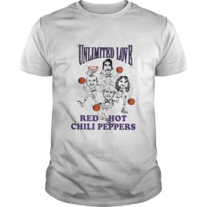 Los Angeles Lakers Unlimited Love Red Hot Chili Peppers Merch Red Hot Chili Peppers Tour 2022 2023 T Shirt