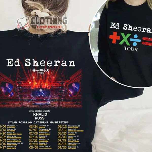 Mathematics Tour 2023 Ed Sheeran Merch Ed Sheeran Tour 2023 Shirt Mathematics World Tour 2023 Setlist T-Shirt