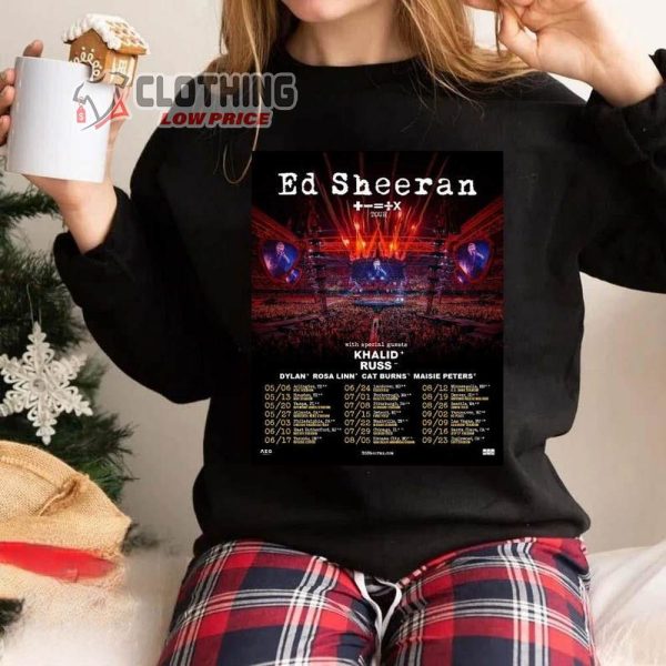 Mathematics Tour 2023 Ed Sheeran With Special Guests Merch Ed Sheeran Tour 2023 T-Shirt Mathematics Tour 2023 Ed Sheeran T-Shirt