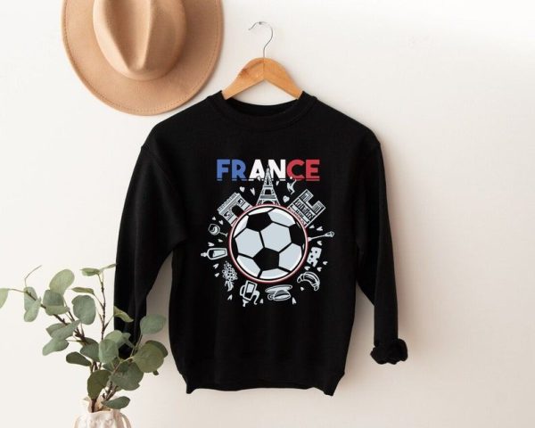 Mbappe Hat Trick World Cup France Soccer Shirt, France World Cup 2022, France Football Shirt, France Qatar Sweatshirt