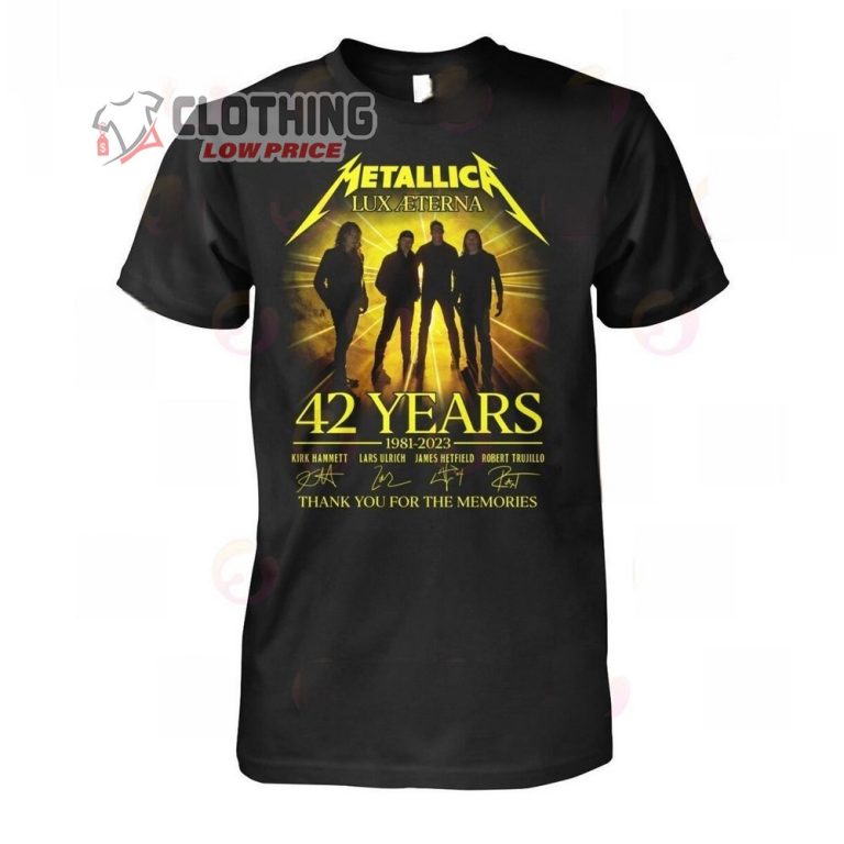 Metallica Rock Band M72 World Tour 2023 Merch Metallica M72 World Tour