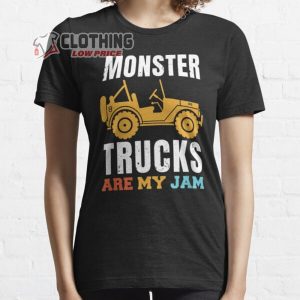 Monster Trucks Are My Jam Monster Jam London 2023 Merch Monster Jam UK 2023 Shirt Monster Jam Stadium Ticket T-Shirt