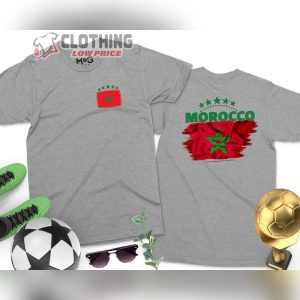 Morocco Football World Cup Champions T Shirt Morocco Football Team T Shirt World Cup Morrocco Flag World Football Cup Tee4