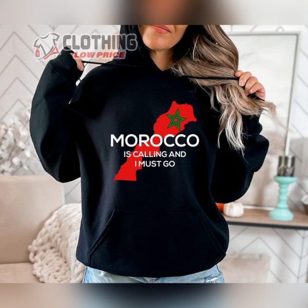 Morocco National Flag World Cup 2022 Hoodie, Morocco Gift Hoodie