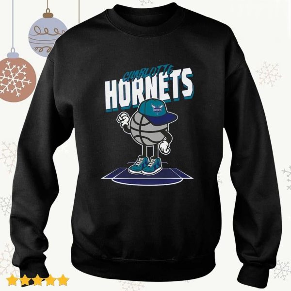 NBA Charlotte Hornets Merch NBA Charlotte Hornets Toddler Mr.Dribble NBA Merch Charlotte Hornets T-Shirt