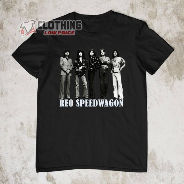 New Popular Reo Speedwagon Band T-shirt, Styx And Reo Speedwagon Tour 2022 Shirt Merch, Reo Speedwagon Keep On Loving You Shirt Gift