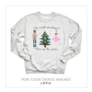 Nutcracker The Most Wonderful Time Of The Year Shirt Groovy Nutcracker Sugar Plum Fairy Christmas Tree Sweatshirt2