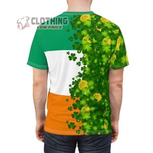 Patrick’s Day Ireland Flag Shamrocks All Over Print Shirts, Patrick Day 2023 Shirt, St Patricks Day Gifts, St Patricks Day Baby Outfit Shirt