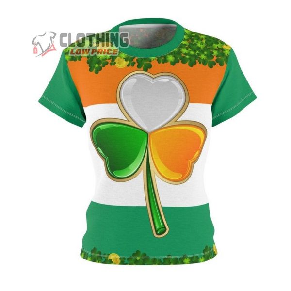 Patrick’s Day Ireland Flag Shamrocks Drink Beers All Over Print Shirts, Make Your Irish Luck Patrick Day 2023 Shirt, St Patrick Festival 2023 Shirt
