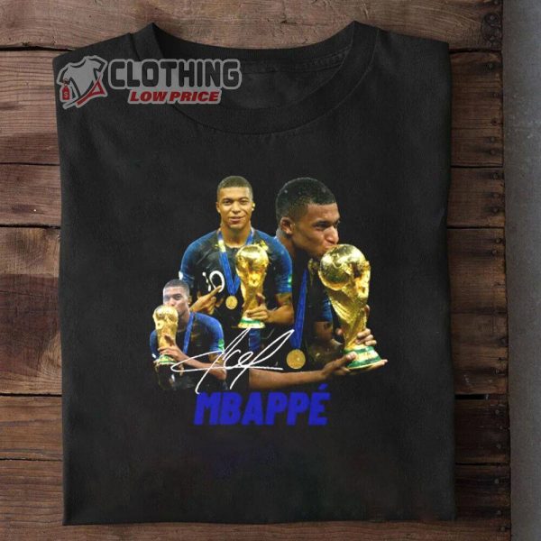 Rare Kylian Mbappe World Cup T-Shirt Gift Mbappe Top Goal Scorer World Cup 2022 Qatar Shirt