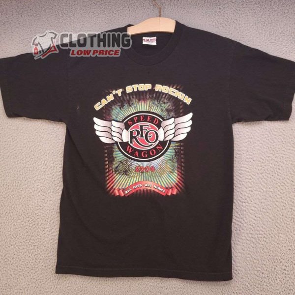 Reo Speedwagon Can’t Stop Rockin All Hit- All Night Shirt Gift, Reo Speedwagon Tour 2023 Shirt Merch, Reo Speedwagon Hit Songs Merch