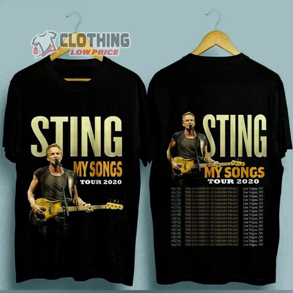 Sting My Songs Tour Setlist 2023 Poster Merch, Sting Tour 2023 Albums