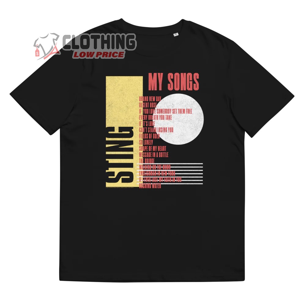 Sting My Songs Tour 2023 Merch Hoodie, Sting Concert 2023 Dates Setlist