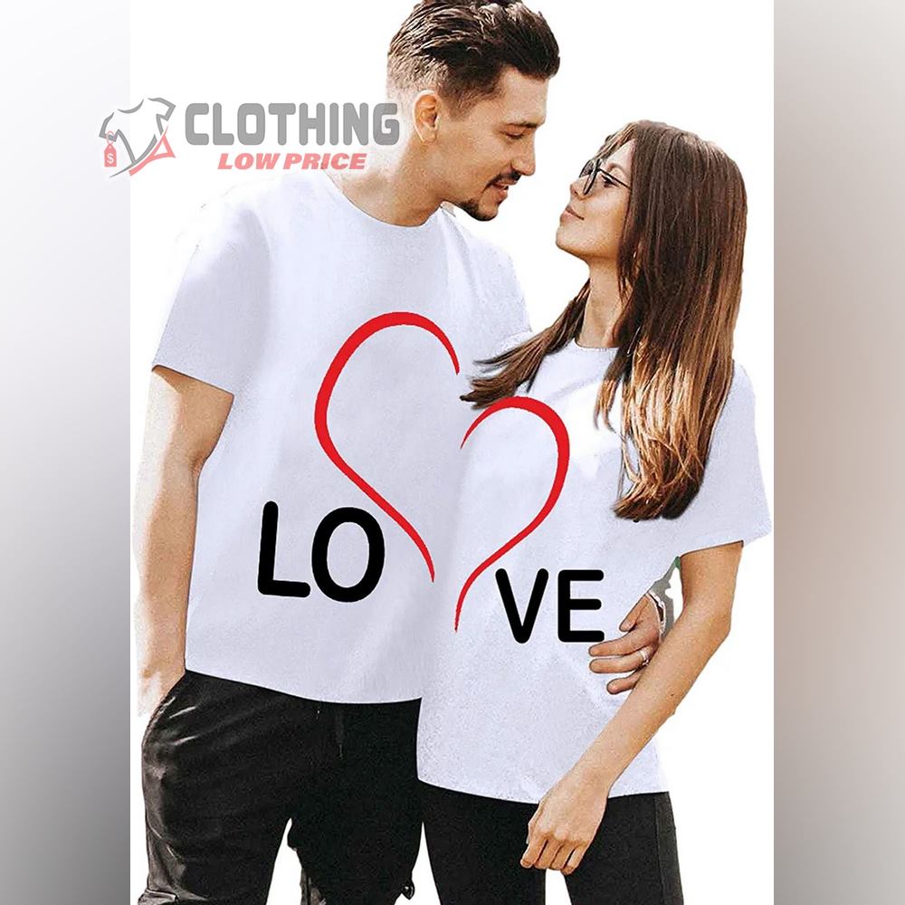 Yowein Matching Shirts For Couples Love Valentine's Day T-shirt For Him And Her Personalized Matching Couples, Valentines Day Ideas Gift, Cute Valentine Shirt - ClothingLowPrice