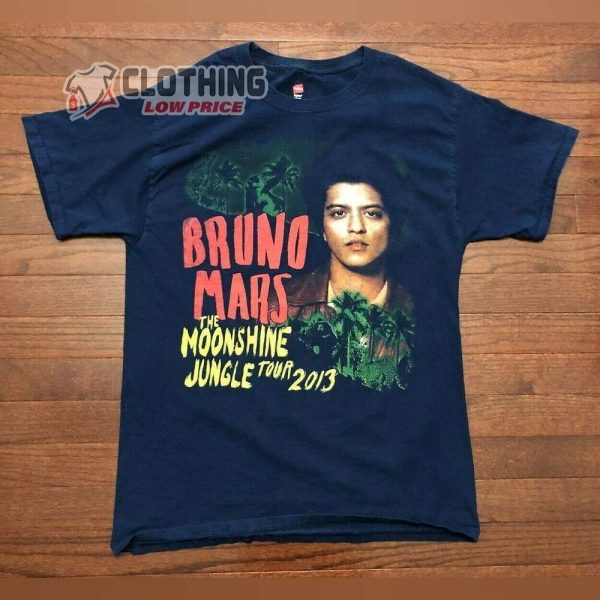 2013 Bruno Mars Concert T- Shirt, Love Train Bruno Mars T- Shirt, Top Songs Of Bruno Mars T- Shirt, Bruno Mars Las Vegas 2023 Merch