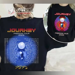 2023 Freedom Tour Journey Merch 2023 Journey Tour Shirt Journey Concert 2023 Shirt Journey Rock Tour 2023 Setlist T Shirt 3