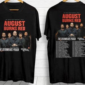 August Burns Red 20 Years Anniversary Tour 2023 Merch August Burns Red Tour 2023 With Special Guests The Devilwears Prada T-Shirt