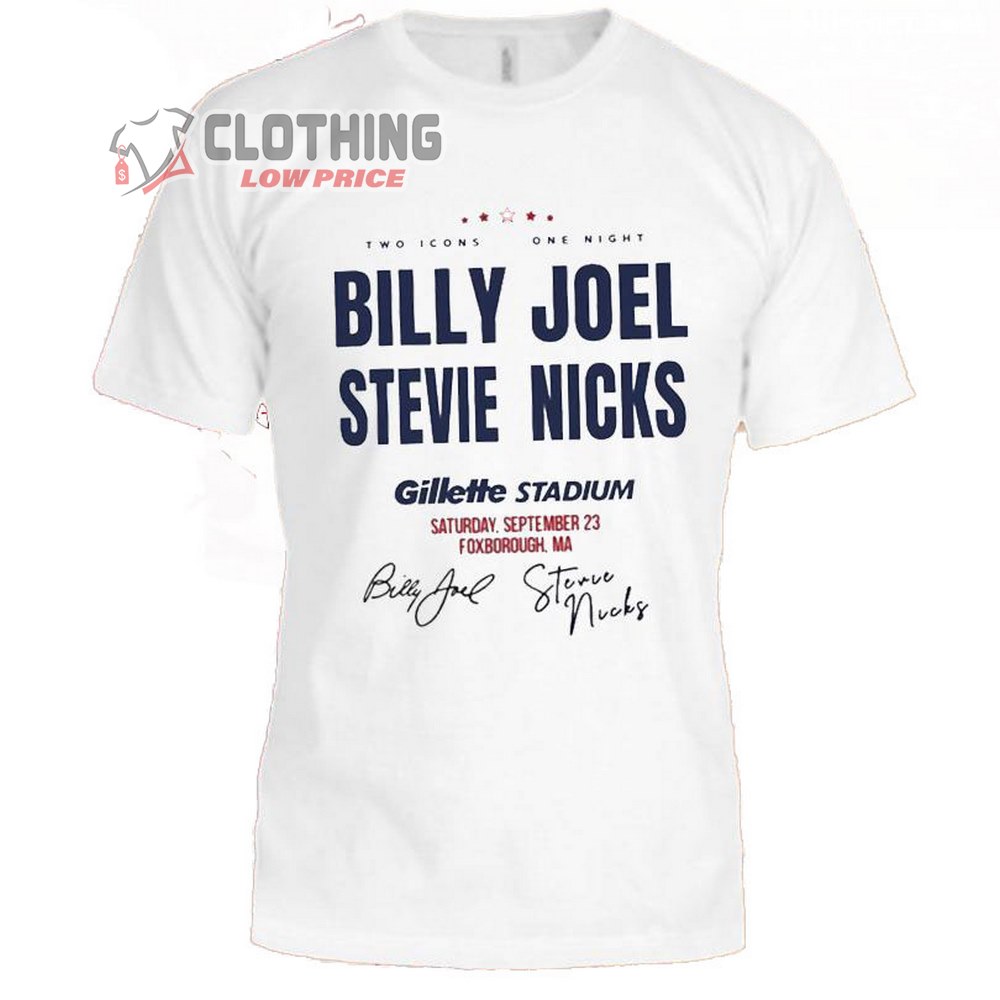 Billy Joel And Stevie Nicks Gillette Stadium Tour Merch Billy Joel And ...