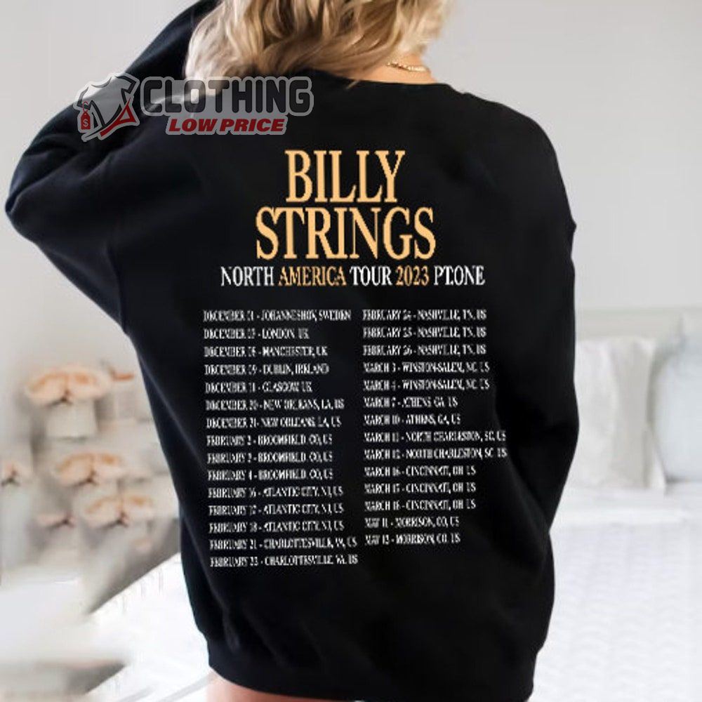 Billy Strings North America Tour 2023 PTone Setlist Merch Billy Strings