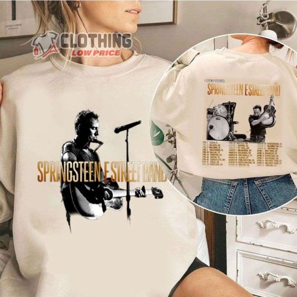 Bruce Springsteen And The E Street Band Tour 2023 Merch Springsteen E Street Band North American Tour 2023 Shirt Bruce Springsteen Tour 2023 UK T-Shirt