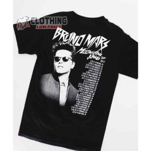 Bruno Mars Moonshine Jungle Tour 2014 Tee Shirt, Bruno Mars Concert 2023 Merch, Bruno Mars Las Vegas 2023 Gift, Best Song Of Bruno Mars T- Shirt