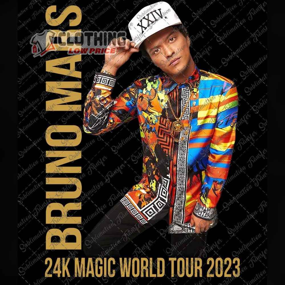 Bruno Mars 24k Magic World Tour T Shirt, Bruno Mars Concerts 2023