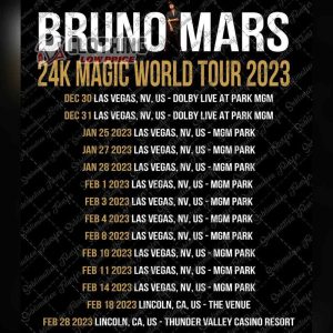 Bruno Mars World Tour 2023 Merch Bruno Mars Dolby Live Las Vegas T Shirt Bruno Mars World Tour 2023 Shirt Bruno Mars Tour 2023 Hoodie3