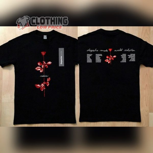 Depeche Mode World Violator Concert Unisex T-Shirt, Depeche Mode Violator Album Shirt, Violator Tour Shirt, Depeche Mode Merch