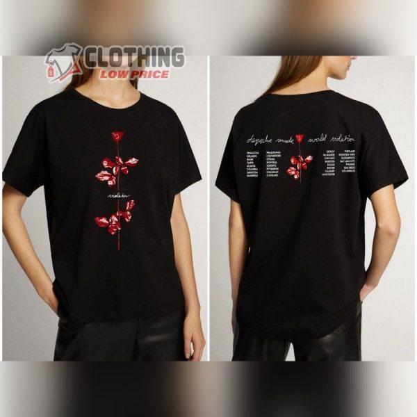 Depeche Mode World Violator Concert Unisex T-Shirt, Depeche Mode Violator Album Shirt, Violator Tour Shirt, Depeche Mode Merch