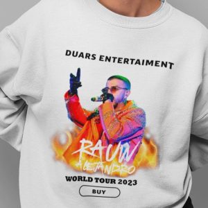 Duars Entertainment Rauw Alejandro World Tour 2023 Merch Rauw Alejandro Fan Shirt Rauw Alejandro Saturno 2023 World Tour T-Shirt