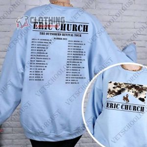 Eric Church The Outsiders Revival Tour Summer 2023 Merch Eric Church Country Music Shirt The Outsiders Revival Tour Summer 2023 Setlist T Shirt