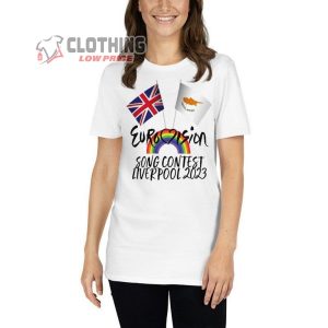 Eurovision Song Contest Liverool 2023 Merch Eurovision 2023 Rainbow Cyprus T-Shirt