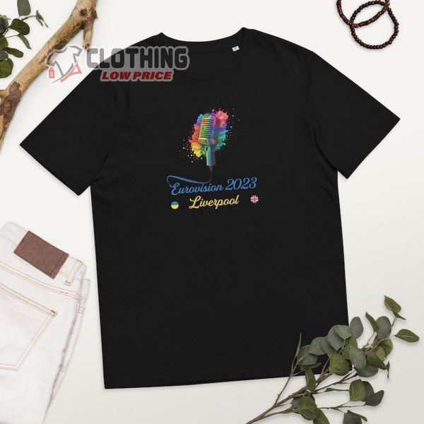 Eurovision Song Contest Liverpool 2023 Tickets Merch Eurovision 2023 Ukraine T-Shirt