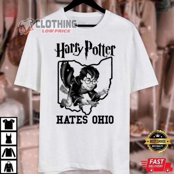 Harry Potter Hates Ohio Merch Harry Potter Hates Ohio Shirt Harry Potter Film T Shirt