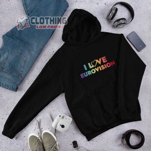 I Love Eurovision Merch Rainbow Eurovision Song Contest Shirt Eurovision Song Contest Liverool 2023 Tickets T-Shirt