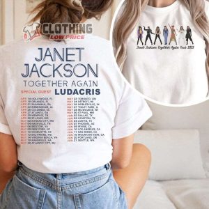 Janet Jackson Together Again Tour 2023 With Special Guest Ludacris Merch Janet Jackson Together Again Tour 2023 T Shirt 2